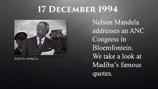 The Mandela Diaries: 17 December 1994