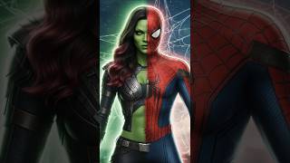 Gamora and Spiderman Fuison #shorts #viral #ytshorts