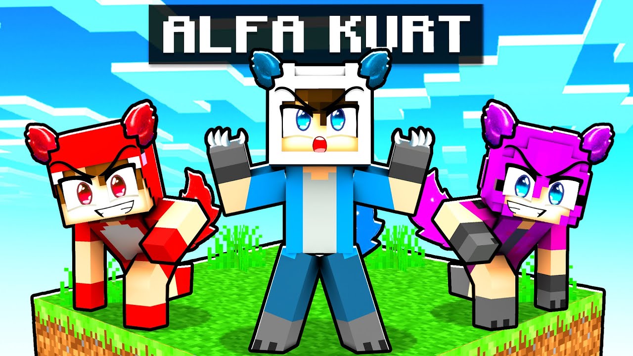 Minecraft'ta GİZLİ ALFA KURT Ailesiyle YAŞAMAK! 🐺🔥
