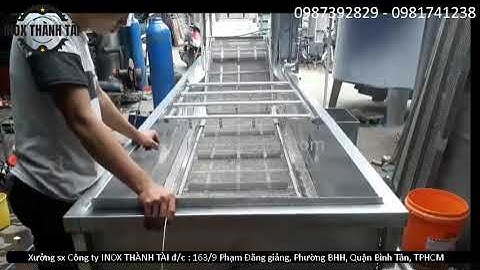 Máy rửa cam,Máy rửa trái cây công nghiệp Thành Tài