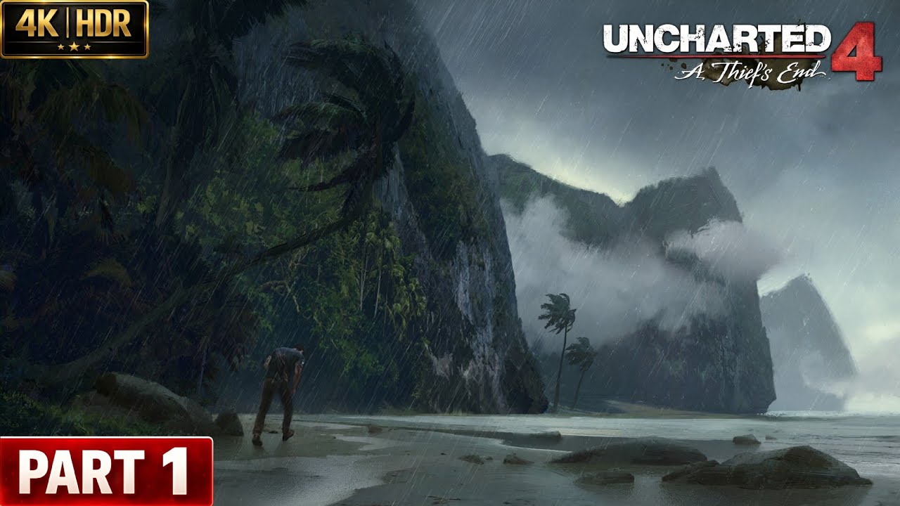 Прохождение Uncharted 4: A Thief's End, часть 1 — Побег из тюрьмы (PS5 4K)
