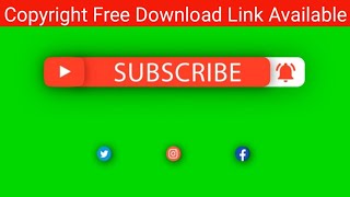 Information Top 3 Subscribe Green Screen | Subscribe button green screen animation | Free Download Link Guide