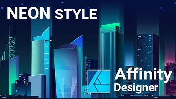 Speed drawing Night City - Affinity Designer