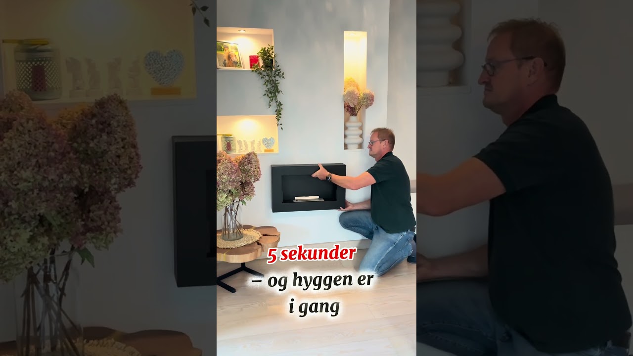 Så nemt hænger du en NordsFlamme biopejs op – ren hygge på få sekunder!