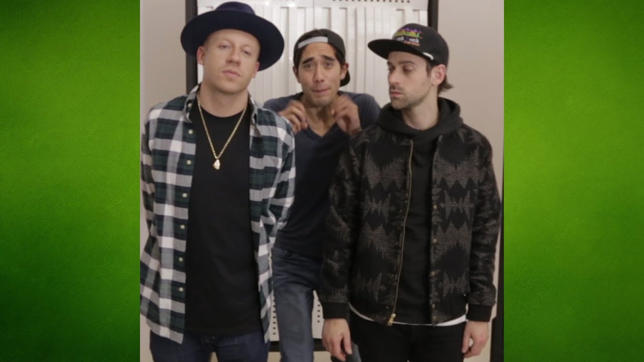 Zach King photobombs Macklemore and Ryan Lewis
