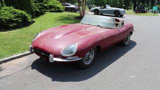 Barn Find 1968 Jaguar XKE Series I 1/2 4.2 Roadster Matching Numbers