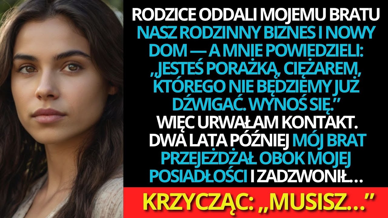 Rodzice oddali bratu nasz rodzinny biznes, a mnie nazwali porażką. Zerwałam kontakt.