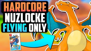 CAN I BEAT A POKÉMON SWORD HARDCORE NUZLOCKE WITH ONLY FLYING TYPES!? (Pokémon Challenge)