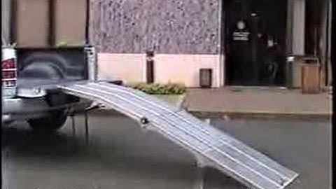 Portable loading ramp demo