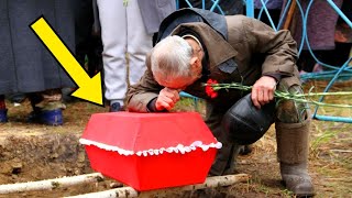 At his granddaughter's funeral, the old man suspected something was wrong! When he opened the coffin