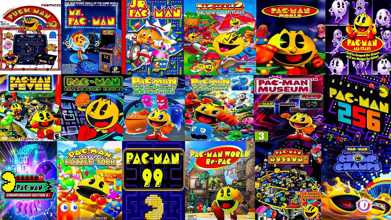 Эволюция игр PAC-MAN (1980–2025)