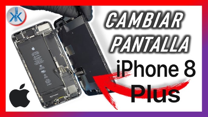 Como cambiar pantalla o reparar el display del iPhone 8 e iPhone 8 Plus 