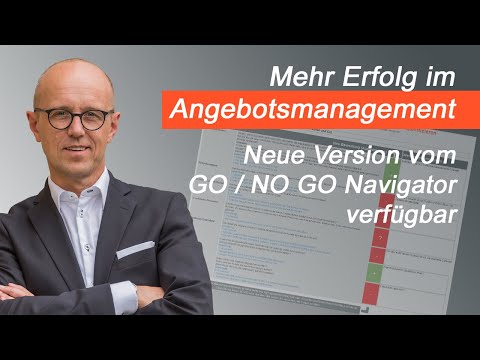 Die neue Version vom GO / NO GO Navigator ist da! ➡️ für mehr Fokus und Erfolg im Angebotsmanagement