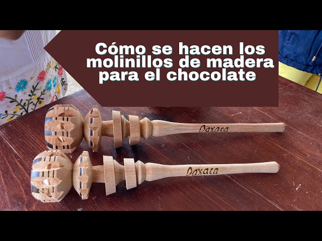 Molinillo De Madera Para Chocolate Oaxaca Artesanal Madera De Pino