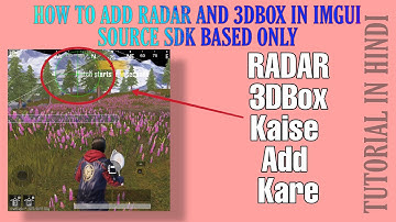 How To Add Radar  In ImGui Source