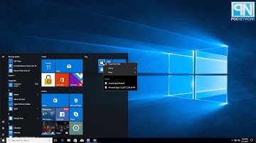 How to remove the right tile section of the Windows 10 start menu - Tutorial - Poc Network