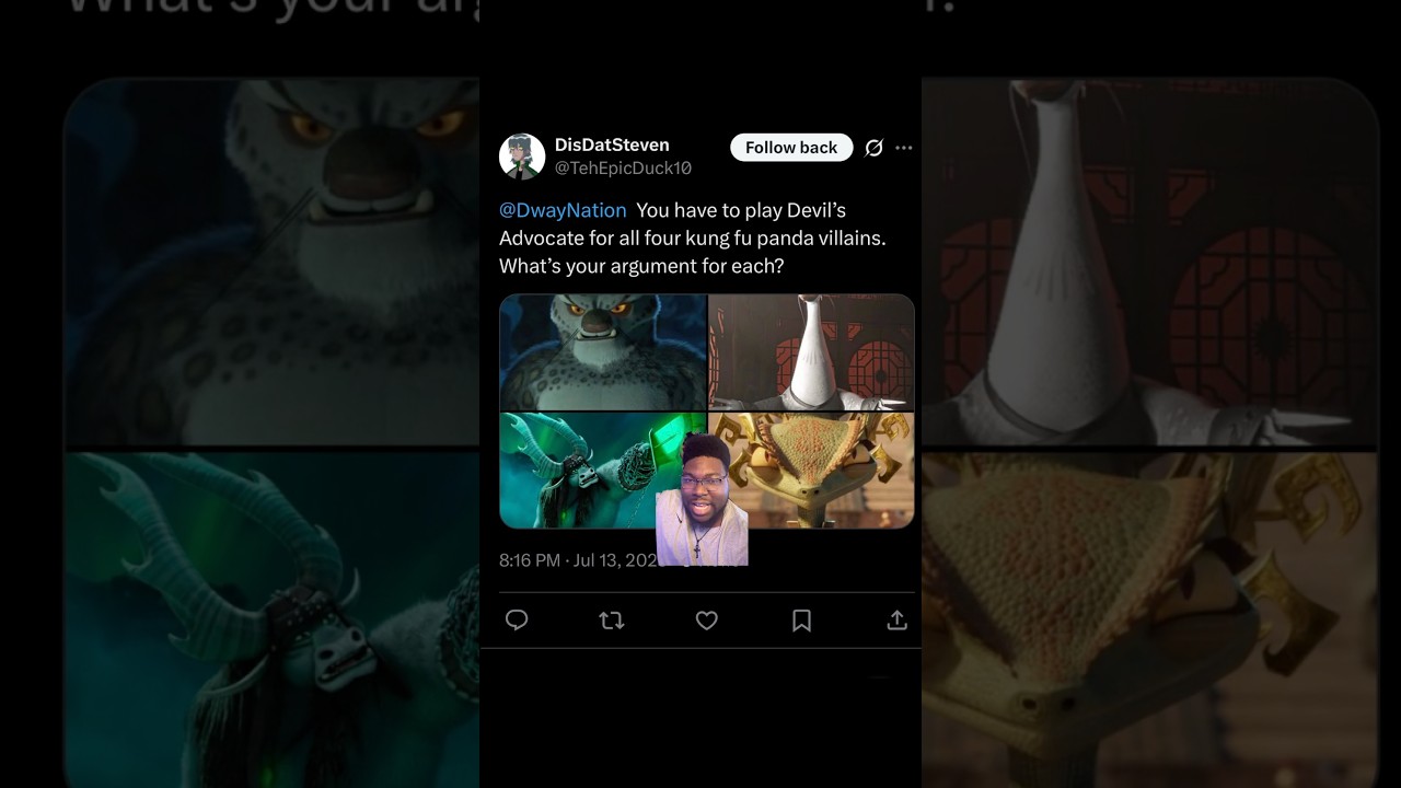 Смогли бы вы сыграть адвоката дьявола для злодеев из «Кунг-фу Панды»? 