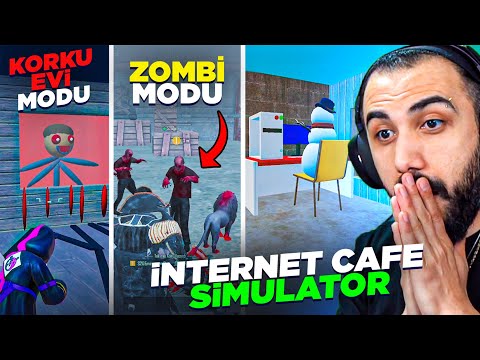 ESKİ ZOMBİ MODU GERİ DÖNDÜ!! 😱 EKİPLE İNTERNET CAFEMİZİ AÇTIK!! EFSANE MODLAR | PUBG MOBILE