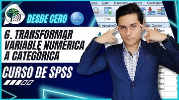 CÓMO TRANSFORMAR UNA VARIABLE NUMÉRICA A CATEGÓRICA EN SPSS | Agrupación visual | SPSS DESDE CERO