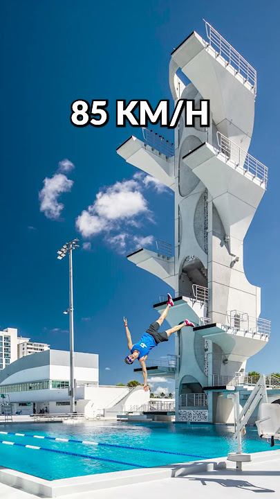 Would You Jump Off The Diving Platform at This Pool?