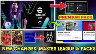 All New Changes & Mode, Messi Premium Pack In eFootball™ 2024 Mobile V.3.0.0 