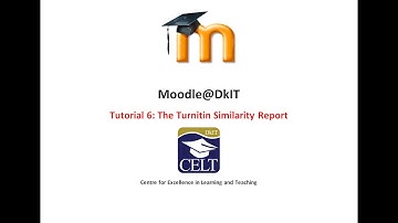 The Similarity Report in Turnitin