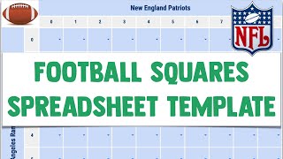 Football Squares Template Spreadsheet Super Bowl Squares for Google Sheets screenshot 5