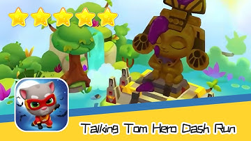 Talking Tom Hero Dash Run Day202 Walkthrough Endless runner Save the world Recommend index five star