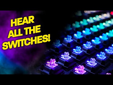 55 Switch Mechanical Keyboard Sound Test Mega Compilation! | Foci