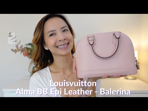 Alma BB Epi Leather Handbag Quartz