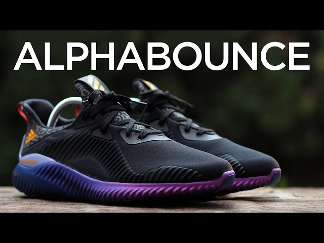 Wapenstilstand tetraëder Citaat Closer Look: adidas AlphaBOUNCE - Black/Purple - YouTube