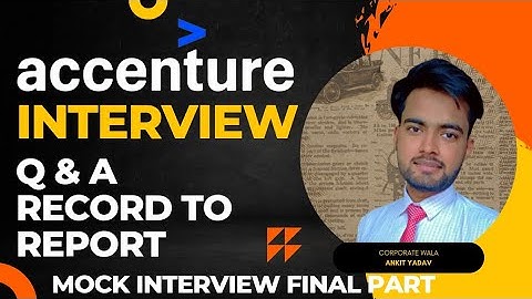 👔 accenture interview questions and answers | R2R Part 3 Mock Interview | Corporate Wala | Accenture