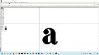 Import JPG image in FontForge and autotrace it to a glyph