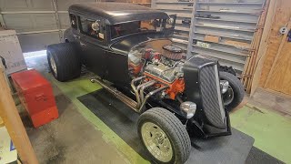 1931 Ford coupe 383 Stroker super fast 3 speed B&M shift kit 🔥 part 6 #ford #fast #383 😎