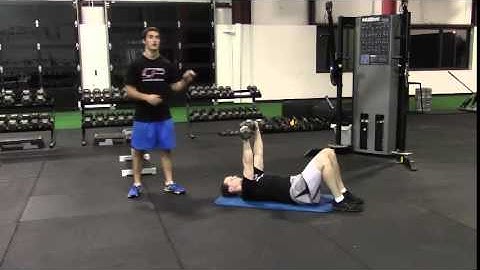 Alternating Dumbbell Floor Press