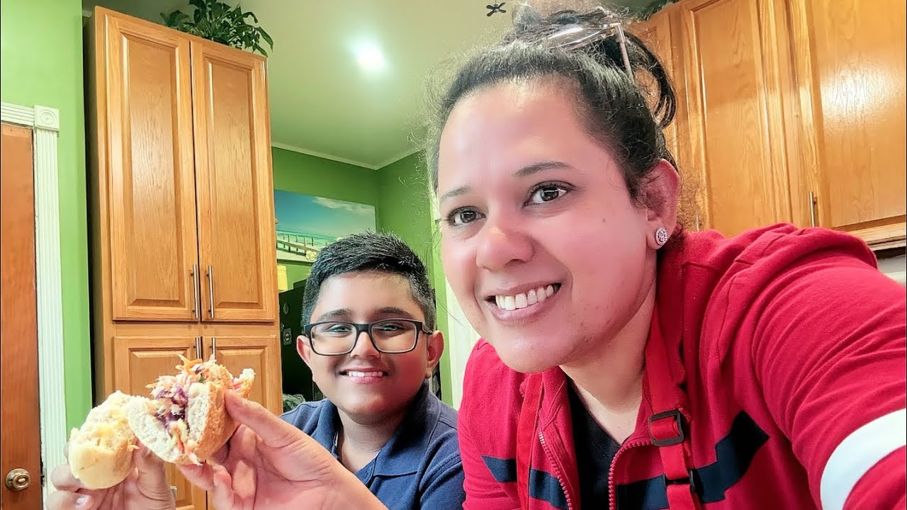 Making Coconut Bake with Buljol, my Delicious Orange Cranberry Cake, and a little treat for Ricky!