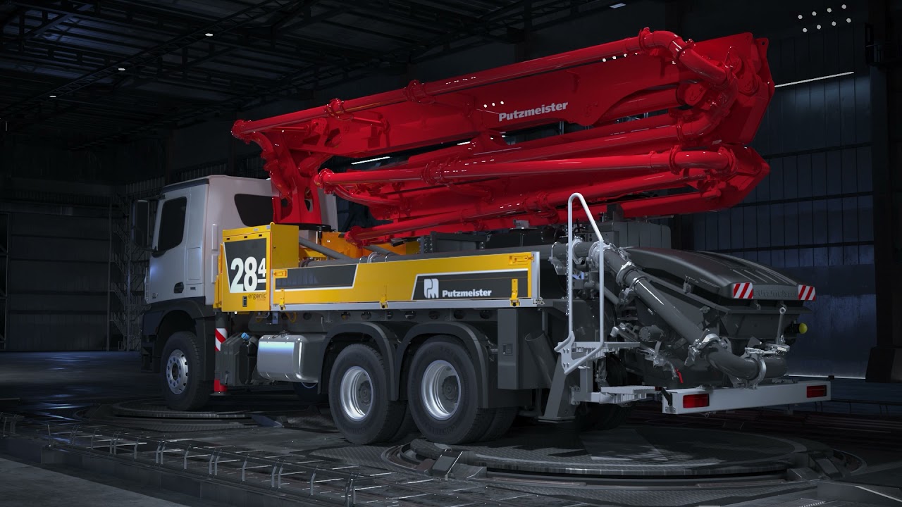 Putzmeister: Presenting the new 20m class Concrete Pumps - YouTube