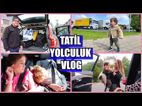 3 ÇOCUKLA 10 SAATLİK ARABA YOLCULUK VLOG, ARABAYI DOLDURDUK YOLA ÇİKTİK, DANİMARKA TATİL 1. GÜN