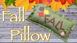 DIY Fall Decorative Pillow | The Sewing Room Channel