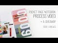 Pocket Page Notebook Layout // 6000 lovelies // plus a GIVEAWAY!