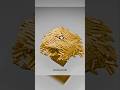 Sphere vs Satisfying Gold 27000 Cubes Demolition #satisfying #animation #3dart #3d