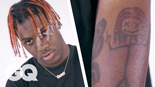 Lil Yachty Breaks Down His Tattoos | Tattoo Tour | GQ