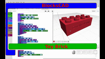 BlocksCAD  Tutorial - Toy Brick - Beginner Lesson