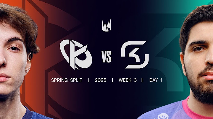 KC v SK | 2025 LEC Spring | Week 3 Day 1 | Karmine Corp vs. SK Gaming Game 1