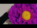 Flor grande con papel crepé ❤️