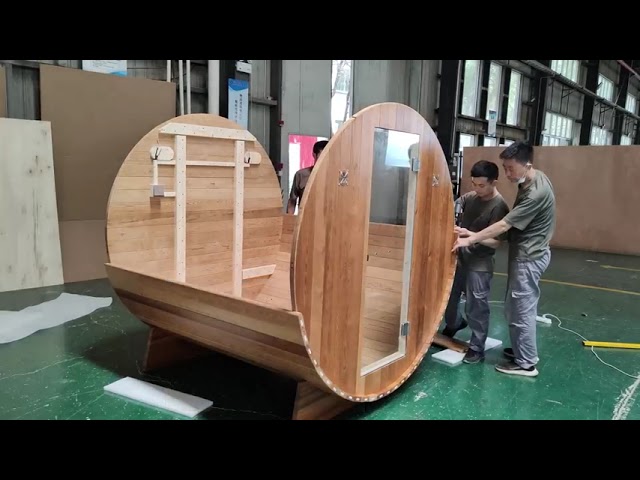 バレルサウナ 施工方法 - YouTube