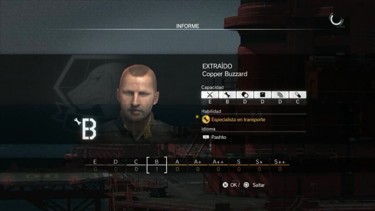 MGSV The Phantom Pain Encontrar especialista en Transporte(Transport