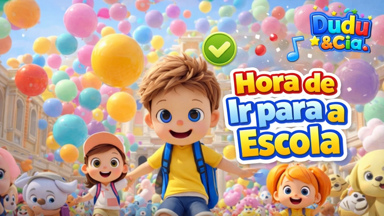 Hora de Ir para a Escola - Música Infantil Para Crianças