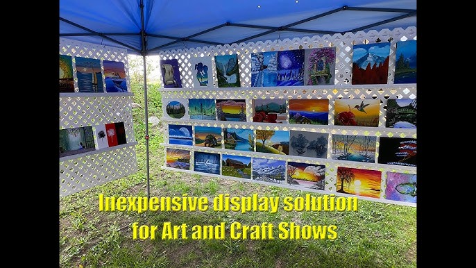 10 Unique Art Show Displays  Art display panels, Art show, Art