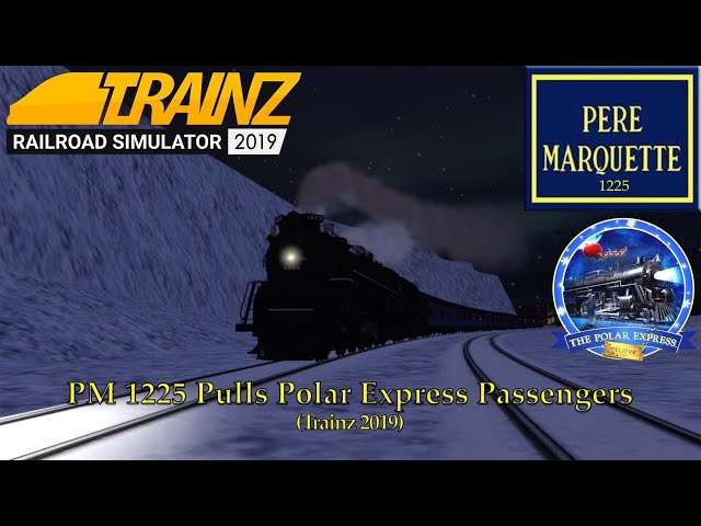 PM 1225 Pulls Polar Express Passengers (Trainz 2019) - YouTube